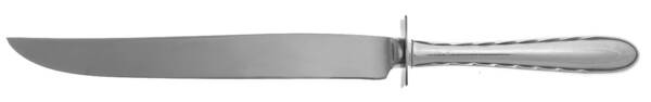 Silver Flutes (Sterling, 1941, No Monograms) Carving Knife Small with Stainless Blade HC