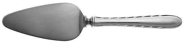 Silver Flutes (Sterling, 1941, No Monograms) Cheese Server with Stainless Blade