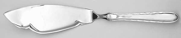 Silver Flutes (Sterling, 1941, No Monograms) Fish Serving Knife w/Unengraved Stainless Blade