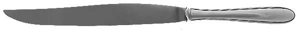 Silver Flutes (Sterling, 1941, No Monograms) Knife-Carv/Lg-Stnbl/Roast Sterling Guard