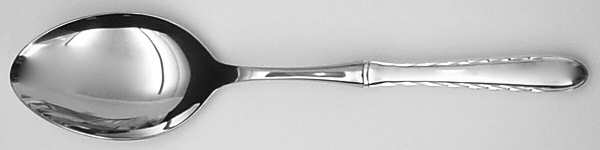 Silver Flutes (Sterling, 1941, No Monograms) Dressing Spoon with Stainless Bowl