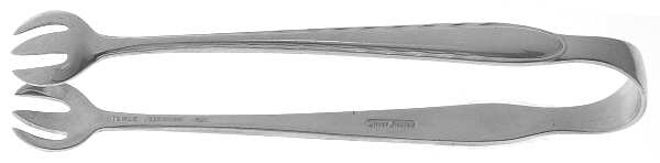 Silver Flutes (Sterling, 1941, No Monograms) Sugar Tongs