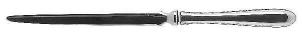 Silver Flutes (Sterling, 1941, No Monograms) Letter Opener with Stainless Blade