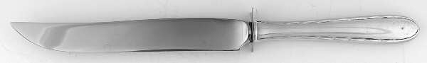 Silver Flutes (Sterling, 1941, No Monograms) Small Steak Carving Knife with Stainless Blade
