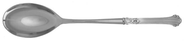 Silver Plumes (Sterling, 1939, No Monograms) Dressing Spoon with Stainless Bowl HC