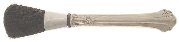 Silver Plumes (Sterling, 1939, No Monograms) Cosmetic Brush with Stainless Attachment
