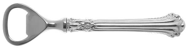 Silver Plumes (Sterling, 1939, No Monograms) Bottle Opener with Stainless Bowl