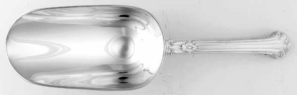 Silver Plumes (Sterling, 1939, No Monograms) Ice Scoop with Silverplate Bowl