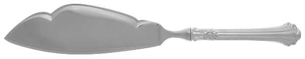 Silver Plumes (Sterling, 1939, No Monograms) Fish Serving Knife w/Unengraved Stainless Blade