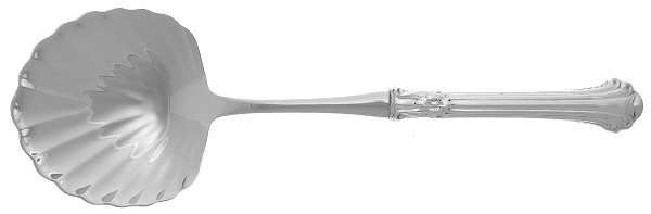 Silver Plumes (Sterling, 1939, No Monograms) Casserole Spoon with Stainless Shell Bowl