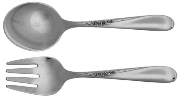 Silver Spray (Sterling, 1956) 2 Pc Baby Set (BF, BS)
