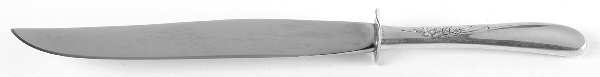 Silver Spray (Sterling, 1956) Large Stainless Blade Roast Carving Knife