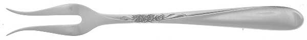 Silver Spray (Sterling, 1956) Short Handle Pickle/Olive Fork by Towle Silver