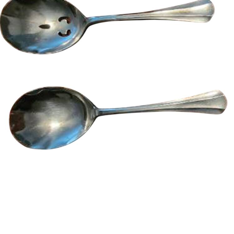 Smithville (Stainless) Solid Serving Spoon by Towle Silver