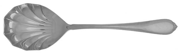 Snowflake (Stainless) Solid Shell Casserole Spoon
