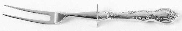 Spanish Provincial (Sterling, 1967) Small Steak Carving Fork with Stainless Prongs