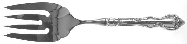 Spanish Provincial (Sterling, 1967) Large Stainless-Tine Cold Meat Serving Fork