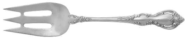 Spanish Provincial (Sterling, 1967) Large Solid Cold Meat Serving Fork by Towle Silver