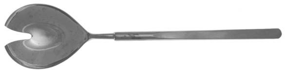 Stereo (Stainless, Supreme) Solid Salad Serving Fork