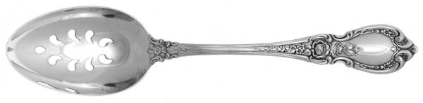 St. Michele (Silverplate, 1980) Pierced Tablespoon (Serving Spoon)