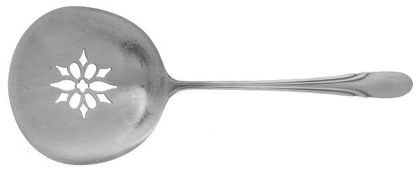 Symphony (Sterling, 1931, No Monograms) Solid Bon Bon Spoon with Pierced Bowl