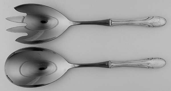 Symphony (Sterling, 1931, No Monograms) 2 Pc Salad Set with Stainless Bowl