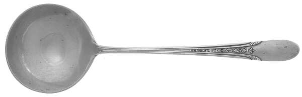 Symphony-Chased (Sterling, 1934) Round Bowl Soup Spoon (Bouillon)
