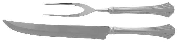 Symphony (Stainless) Large 2-Piece Roast Carving Set w/Stainless Blade