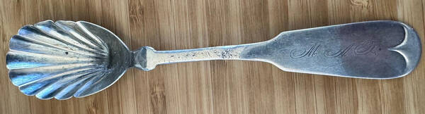 Tipped (Sterling, 1880) Sugar Shell Spoon