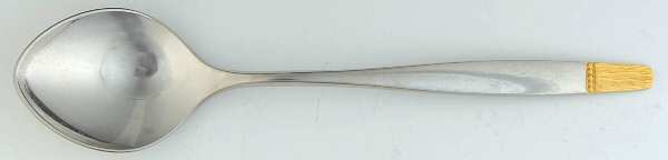 Touch of Gold (Stainless, Gold Accent) Tablespoon (Serving Spoon)