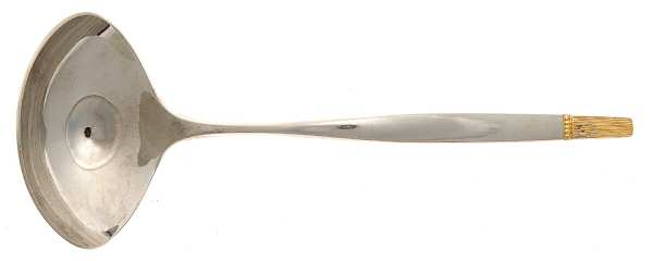 Touch of Gold (Stainless, Gold Accent) Solid Gravy Ladle