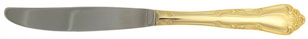 TWS118 (GOLD ELECTROPLATE) Modern Hollow Knife