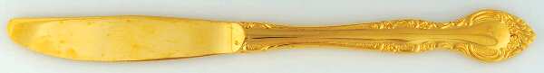 Chablis (Gold Electroplate) Modern Solid Knife