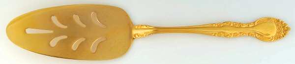Chablis (Gold Electroplate) Solid Pierced Pie Server
