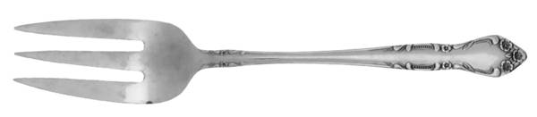 TWS142 (STAINLESS) Medium Solid Cold Meat Serving Fork