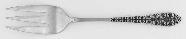 TWS156 (Stainless) Large Solid Cold Meat Serving Fork