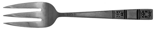 TWS74 (STAINLESS) Medium Solid Cold Meat Serving Fork