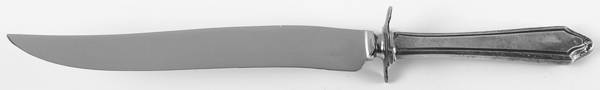 Virginia Carvel (Sterling, 1919, No Monograms) Large Stainless Blade Roast Carving Knife