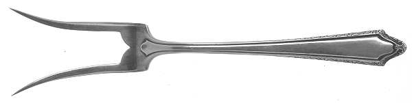 Virginia Carvel (Sterling, 1919, No Monograms) Sandwich Fork