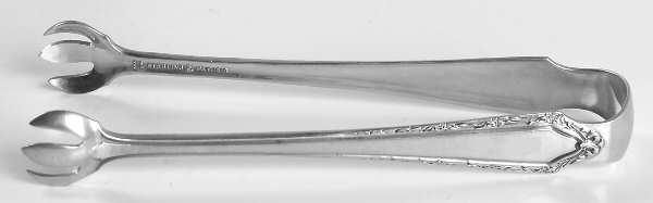 Virginia Carvel (Sterling, 1919, No Monograms) Large Sugar Tongs