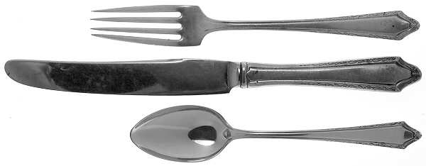 Virginia Carvel (Sterling, 1919, No Monograms) 3-Piece Youth Set (Stnls Knife, SolidFork & Spoon)