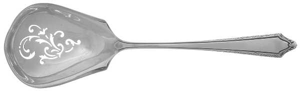 Virginia Carvel (Sterling, 1919, No Monograms) Pierced Nut Serving Spoon