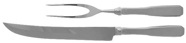 Wickford (Stainless, Cutlery) Large 2-Piece Roast Carving Set w/Stainless Blade