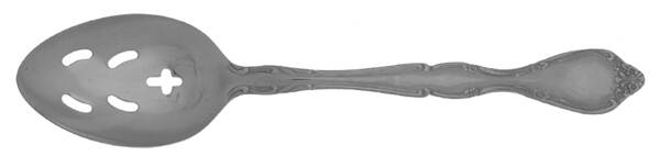Winter Rose (Stainless) Pierced Tablespoon (Serving Spoon)