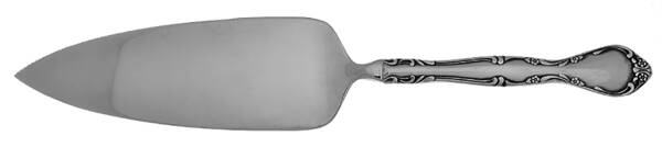 Winter Rose (Stainless) Pie Server with Serrated Stainless Blade HC