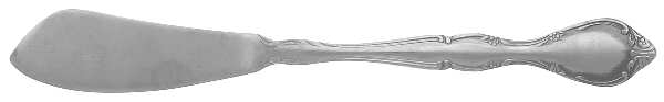 Winter Rose (Stainless) Flat Handle Master Butter Knife