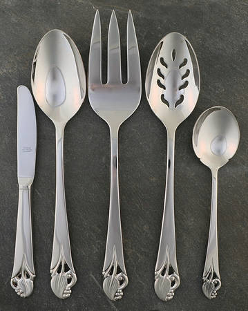 Woodlily (Stainless-Germany-Glossy) 5 Piece Hostess Set