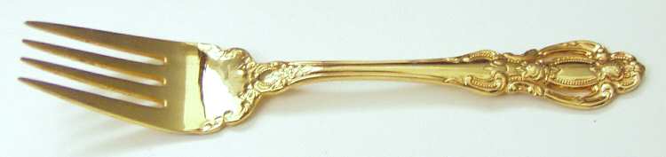 Golden Champlain (Gold Electroplate) Individual Salad Fork