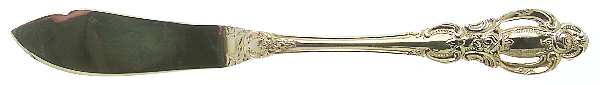 Golden Champlain (Gold Electroplate) Flat Handle Master Butter Knife