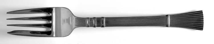 Golden Reed (Stainless, Gold Acct) Individual Salad Fork